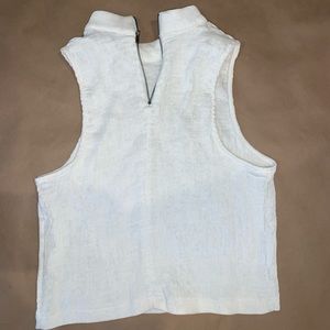 White tank top, with super cool texture